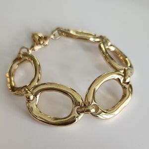 Uno De 50 Elegant Gold Link Bracelet